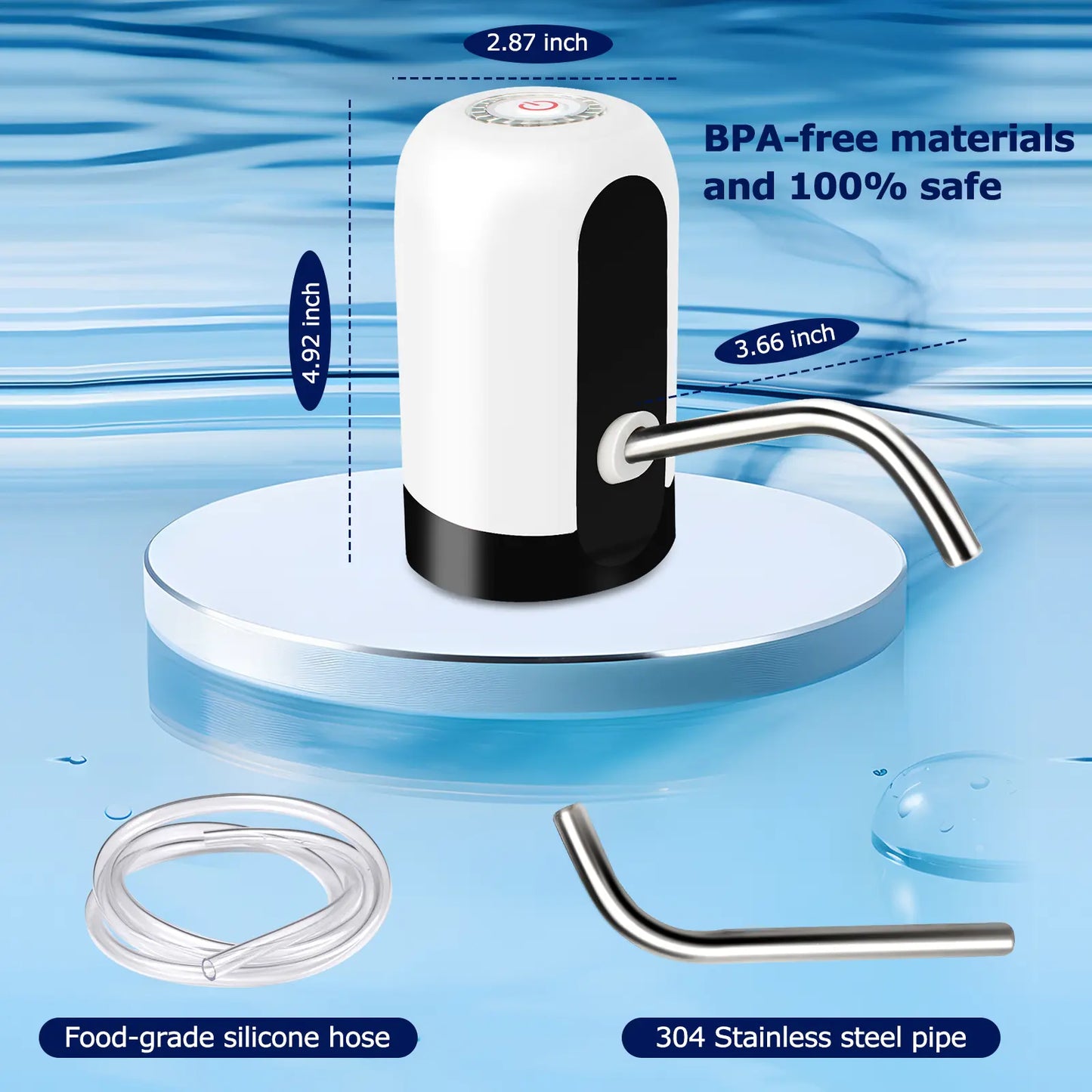 Rechargeable 5 Gallon Water Dispenser Pump 💧🔋